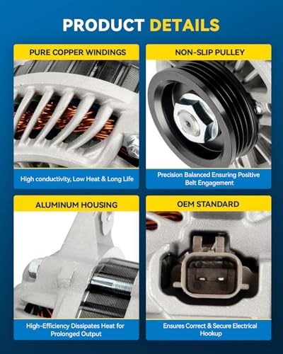 Image of PHILTOP Alternator for 2004-2005 Chrysler PT Cruiser Neon