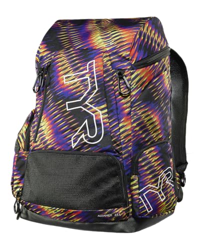 Image of Alliance Backpack TYR Wet /Dry Athletic Gym and Pool Bag for Men and Women - Separate Wet /Dry Compartments, 45L Capacity, Ergonomic, Water-Resistant - Available in Team Colors
