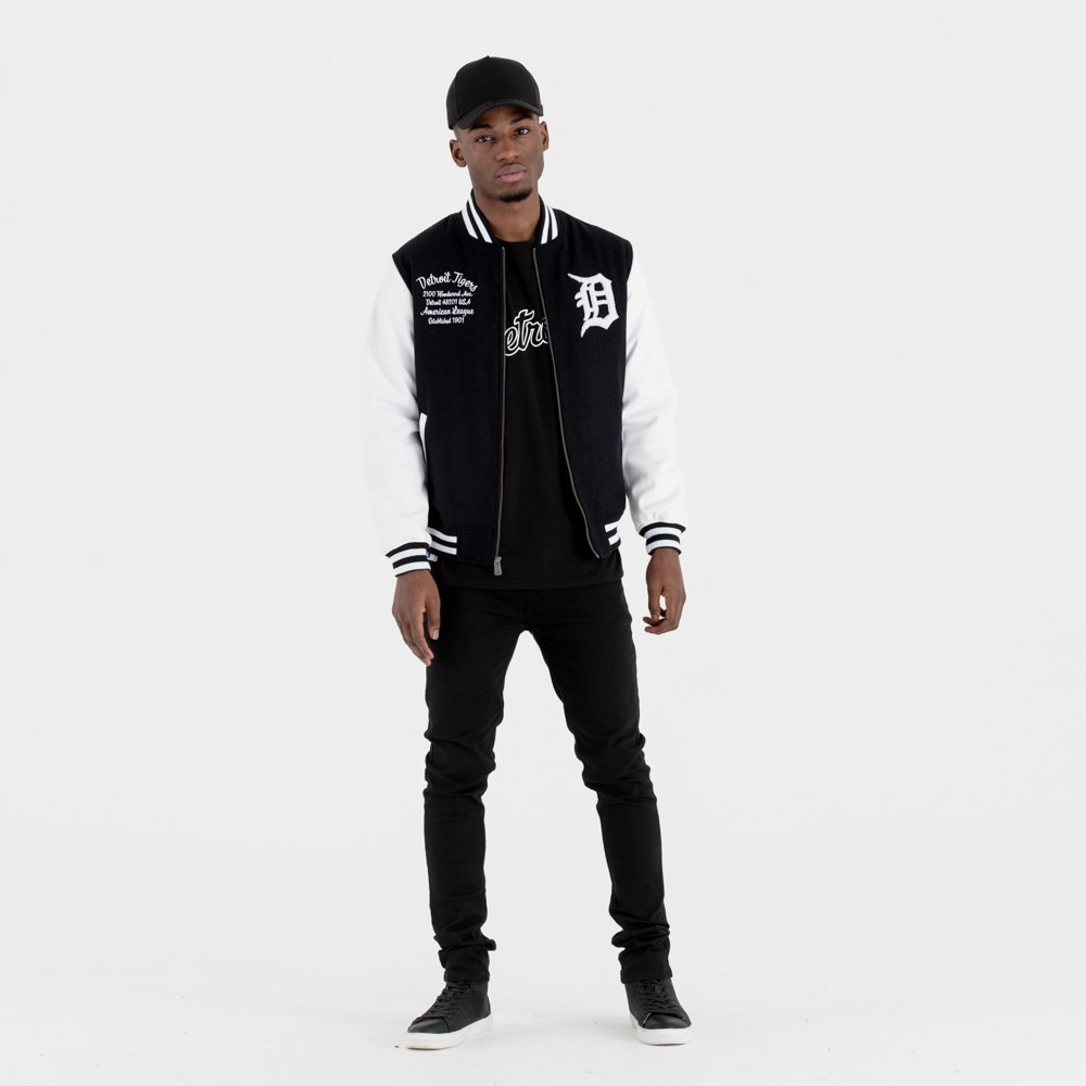 New Era Detroit Tigers Post Grad Pack College Varsity Jacket MLB Black  White : Amazon.com.au: Sports, Fitness \u0026 Outdoors
