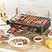 Bezdymny grill elektryczny, elektryczny stół grillowy, przenośny 3 w 1 grill Grill Indoor & Seeres Raclette Nieszczęście Płyta i siatka do pieczenia do gotowania wnętrz