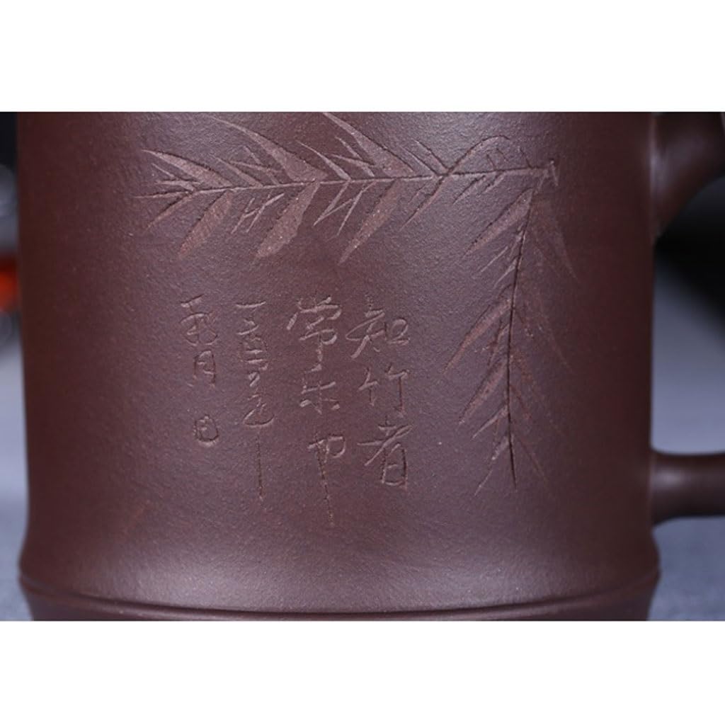 Tasse à thé Tasse à thé avec Filtre à Doublure, Tasse à Sable Violet, Grande Tasse à Eau for Infusion de thé, Service à thé de Bureau Fait à la Main, 450 ML Tasses à thé réutilisables