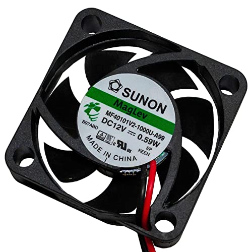 Sunon ELECTRONIC_COMPONENT_FAN, MF40101V21000UA99, 12V DC 0.48W 40x40x10mm, 11.9m³/h 5800U/Min, Plastic, 20.6dB(A)