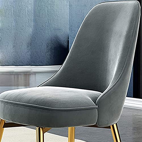 Juego de 4 sillas de Comedor de Cocina de Terciopelo tapizadas, Respaldo de Asiento, Patas de Metal, Silla Decorativa para el hogar, Sala de Estar, salón, cafetería, Restaurante, b