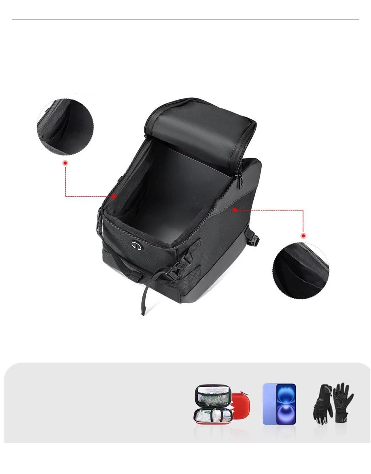 Pour Honda NSS FORZA XADV 750 X ADV 750 FORZA750 NSS750 Moto Accessoires Voyage Tour Pack Scooter Tunnel Réservoir Sac