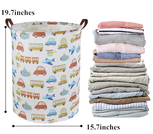Image of Kids Laundry Basket Kids Hamper Car Toy Storage Bin for Boys Room Decor Nursery Hamper Gift Baskets for Bedroom Bathroom(Car)