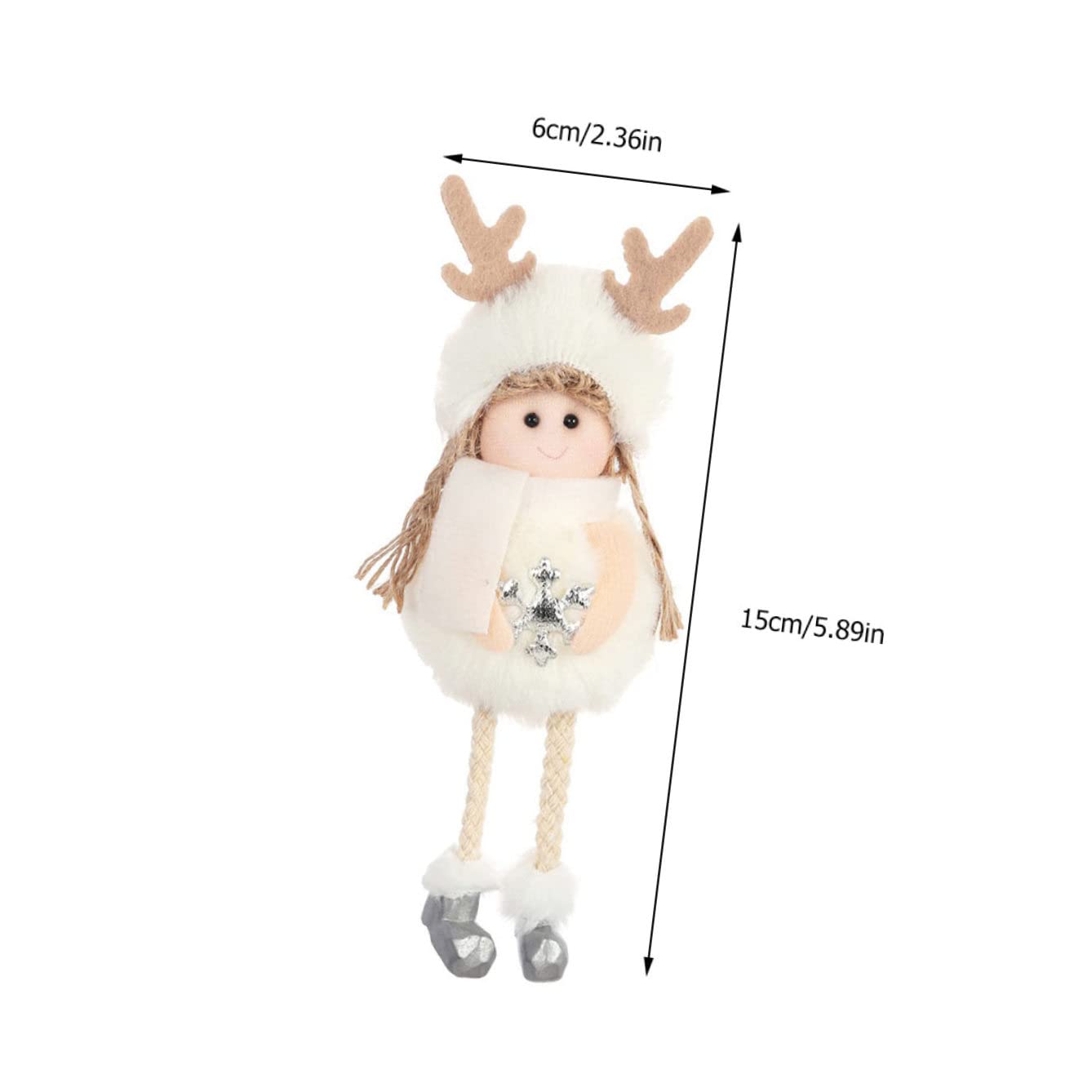 Toyvian 8pezzi Addobbi Natalizi Ciondoli Per Albero Di Natale Con Angeli Decorazioni Per Natale Per Foto e Regali Festivi