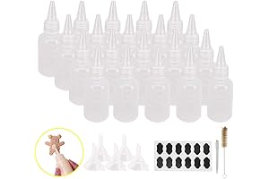 20 Pack Paint Writer Bottles with Measurement for DIY Arts and Crafts