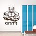 Produktbild guijiumai Gym Logo Bull Muscles Bodybuilder Wandaufkleber Vinyl Dekoration Gym Club Fitness Abziehbilder Abnehmbare Selbstklebende Wand 6 57x63 cm