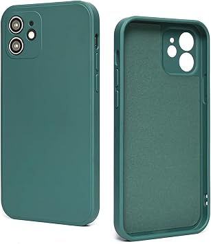 CONSTRAIN - Iphone 11 ile Uyumlu Telefon K l f  - Iphone 12 G r n ml  K eli Tasar m,  i Kadife Lansman K l f - Koyu Ye il
