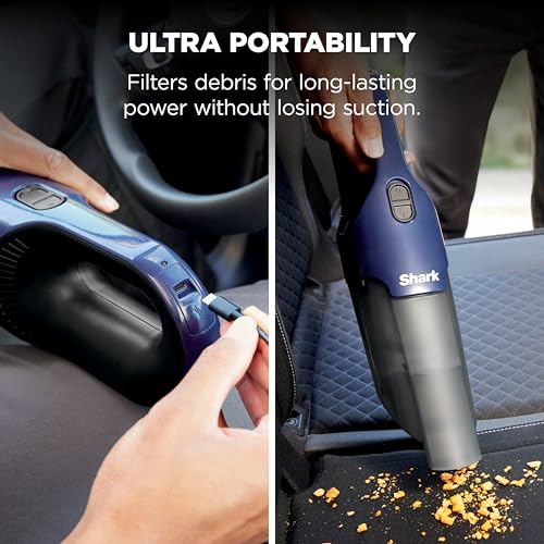 Image of Shark Cyclone PET Handheld Vacuum, Navy Blue /Grey, CH701 (Pack of 2)
