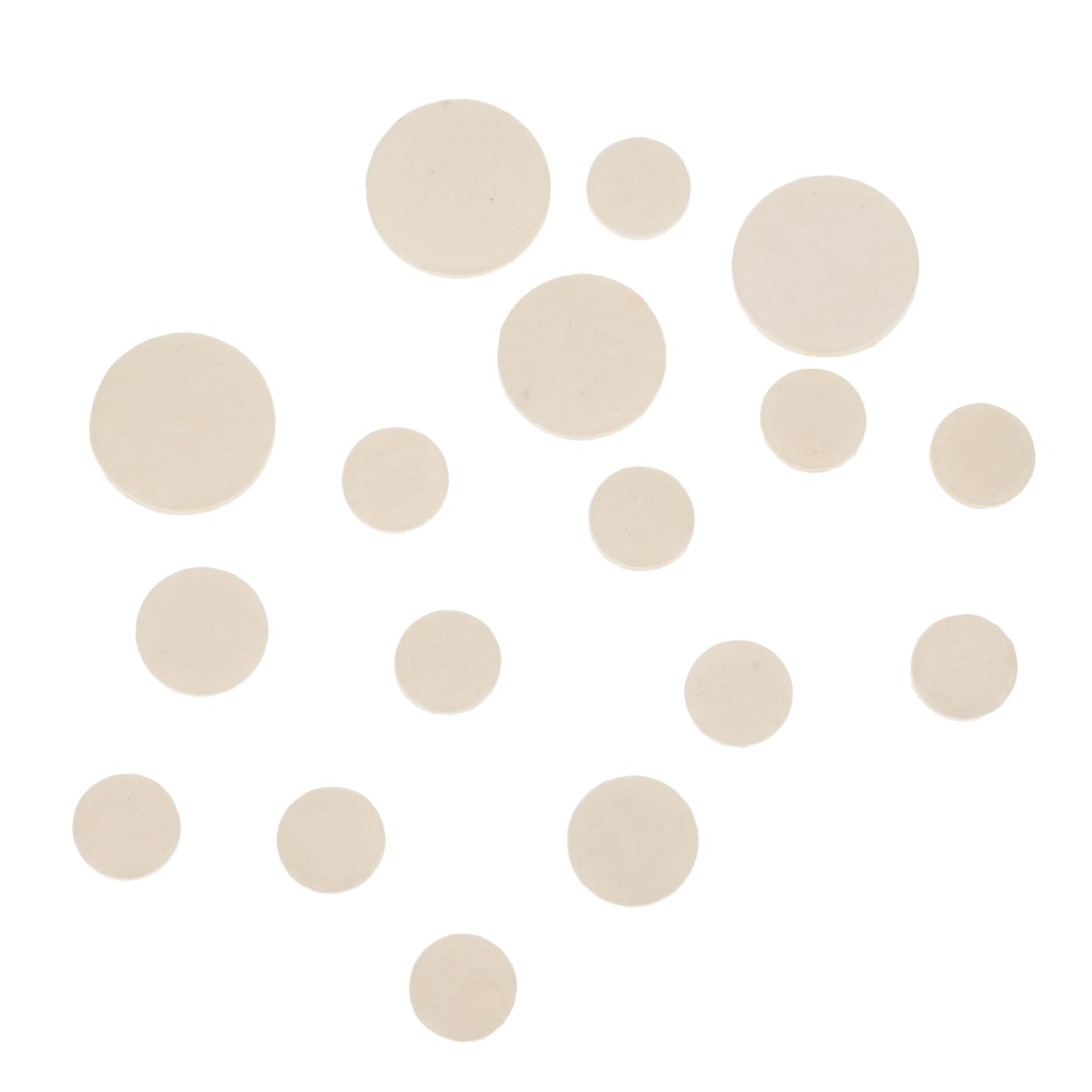 Yardwe Clarinet Sound Hole Pad Set 17pcs Replacement Mats Easy Install for Clarinets