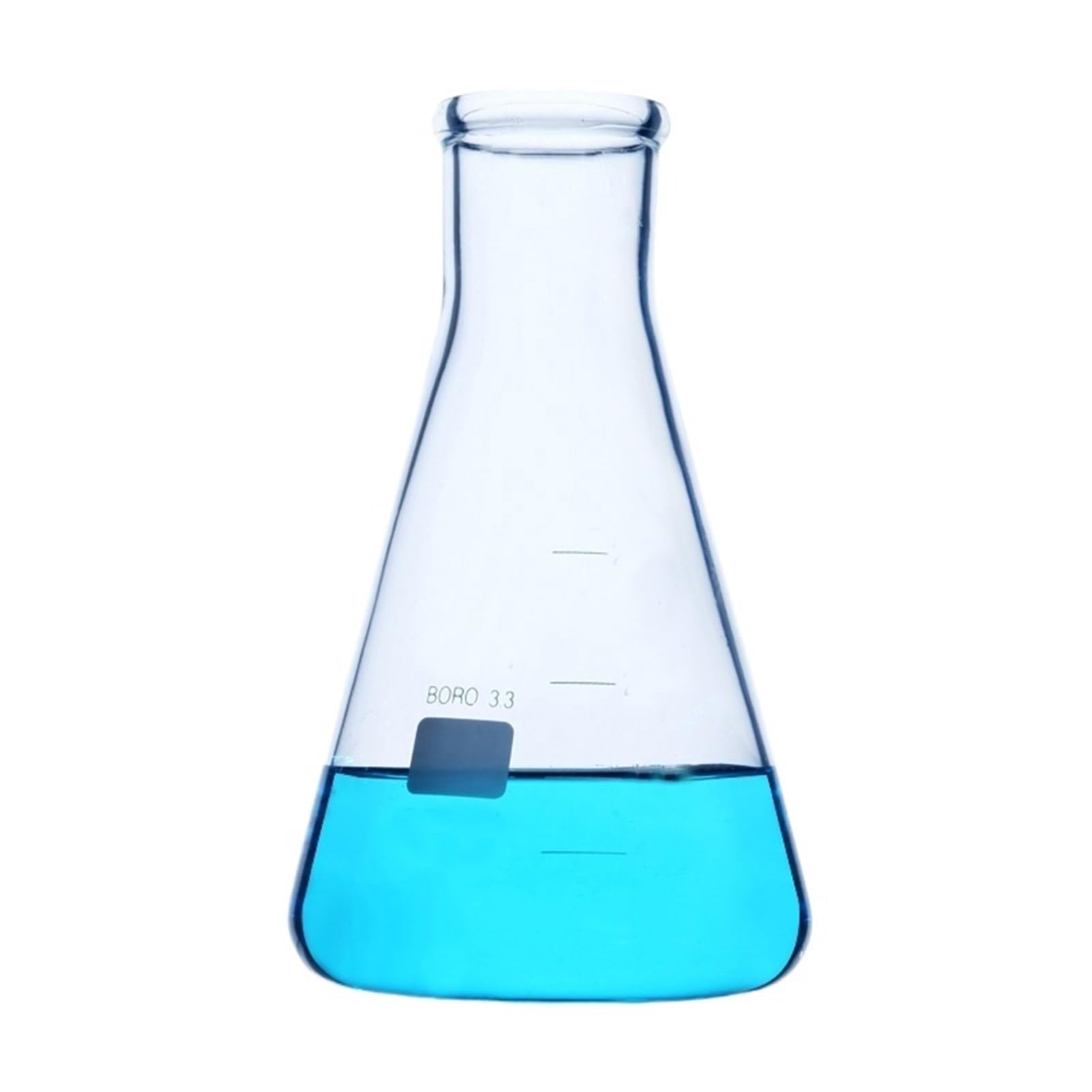 Juego de matraces de vidrio, Matraz Erlenmeyer de vidrio, borosilicato, resistencia a la temperatura, equipo de laboratorio(2000ml with cap)