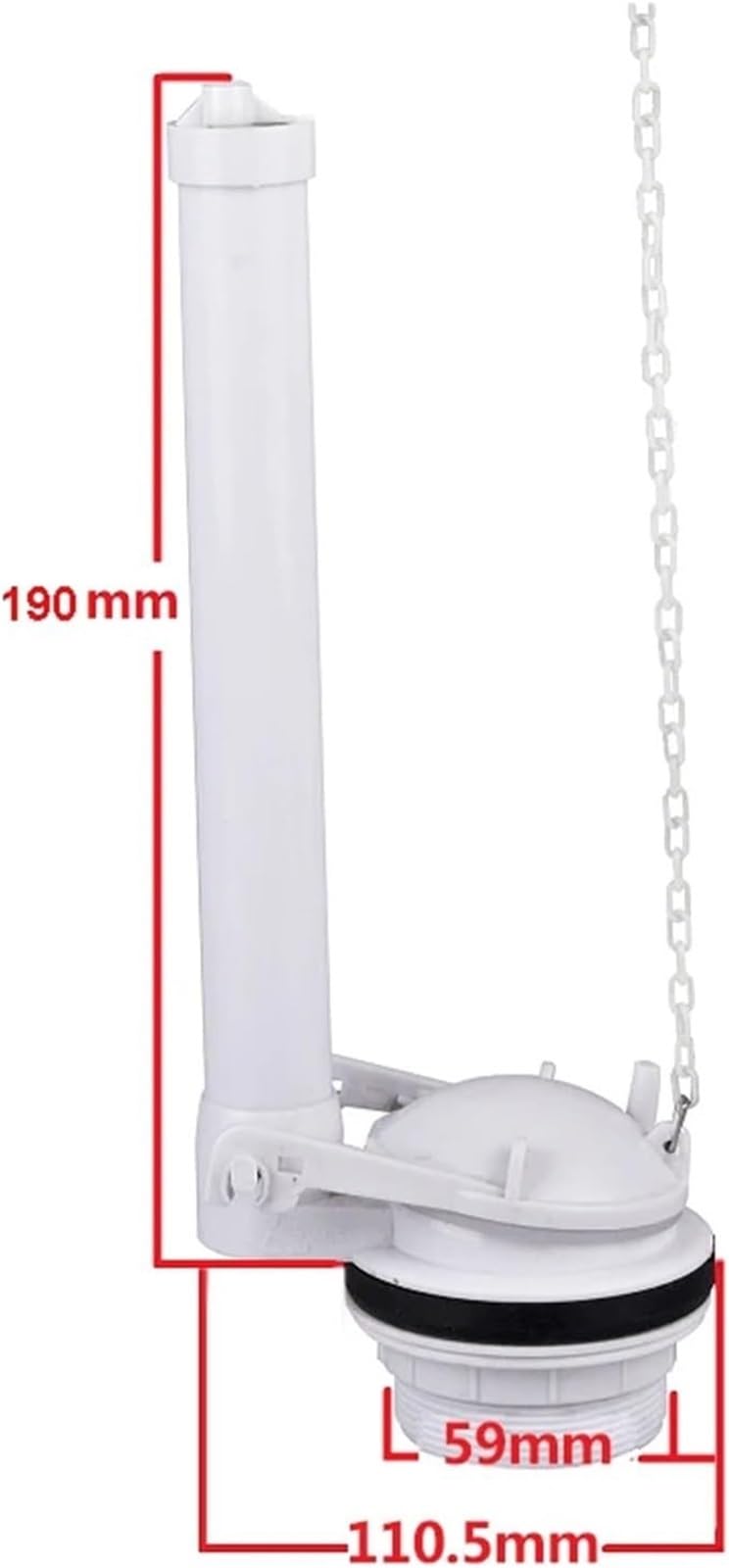 Piezas de Tanque de Inodoro Cisterna Válvula de llenado Botón de Descarga, Accesorios de Agua Kit de Entrada de Inodoro Kits de admisión de Ahorro Repuesto 1 Pieza