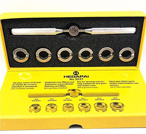Juego de 6 abridores de caja para reloj Rolex 18.5-29.5mm 5537 Abridor de caja de reloj Cover