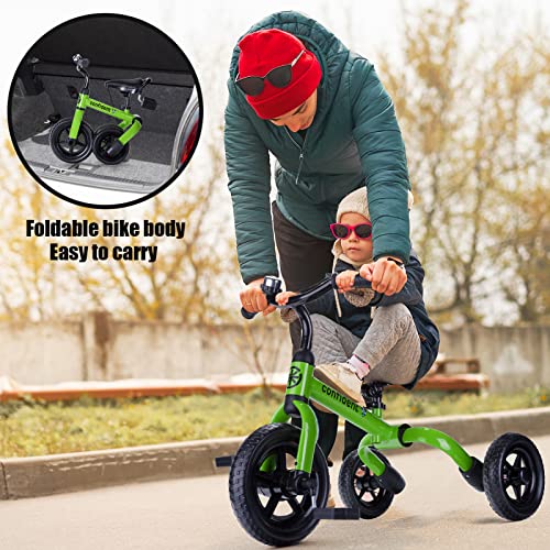 image for YGJT 3 in 1 Tricycle for Toddlers Age 2-5 Years Old, Folding Kids Bala