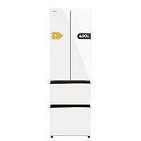 Cecotec Frigorifero Porta Francese 400 L Bolero Coolmarket Combi F2D 400 White Glass