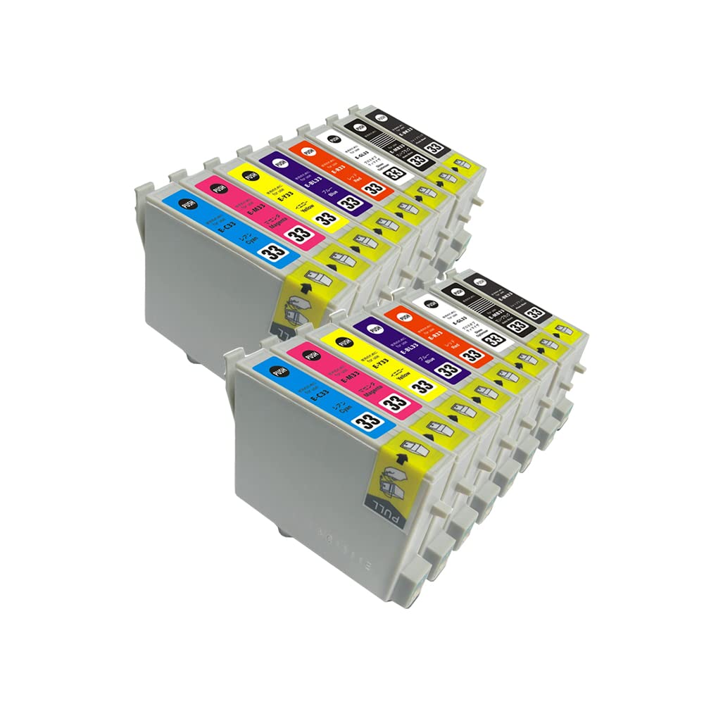 Amazon.co.jp: 【pomme】 IC8CL33 染料 お得な8色セット×2 エプソン