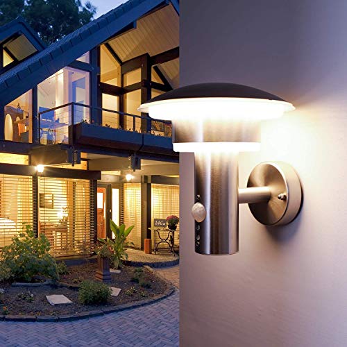 Buitenlamp Jersey Medium zwart met glas voor aan de muur - Light Collection