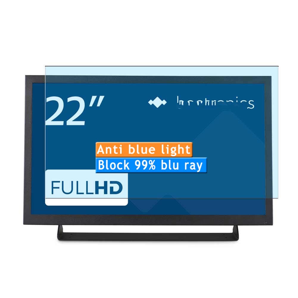 Vaxson2-Pack Anti Blue Light Screen Protector, compatible with Beetronics 22SDI7M 22" Monitor, TPU Guard Film Protectors Sticker [NOT Tempered Glass]