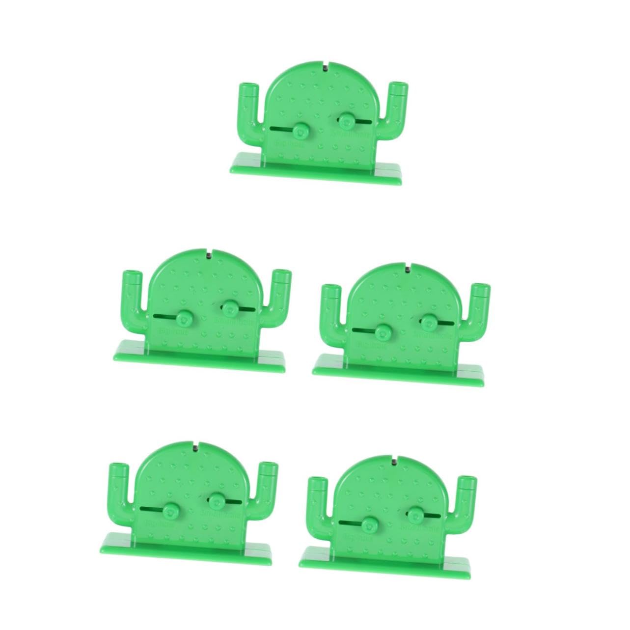 SHINEOFI 5 Piezas Enhebrador De Agujas De Cactus Enhebradores Enhebrador De Coser a Mano Bobinas Herramienta De Reemplazo De Cordón Herramienta Enhebrador De Agujas Neón El Plastico Green