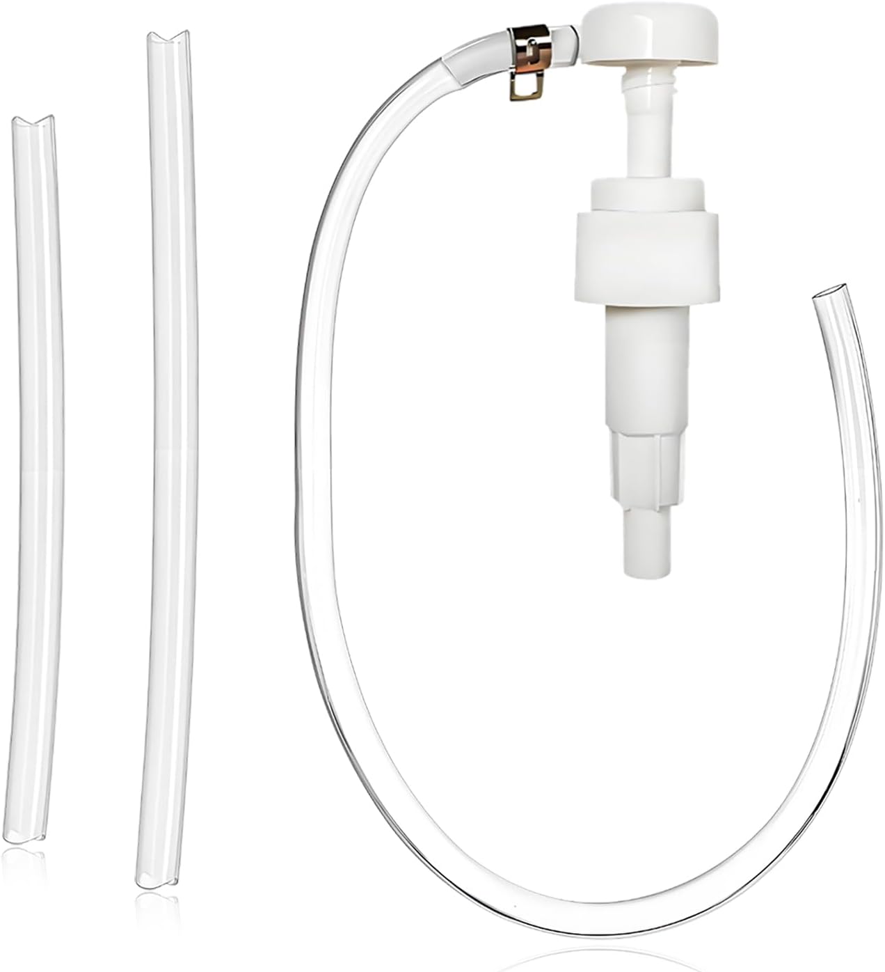 Fluid Pump for Quart Bottles, 4cc Per Pump Stroke Quart Bottle Hand Pumps with Flexible Tube, Transmission Fluid Transfer Kit Lower Unit Gear Oil Extractor for Car Marine Boat