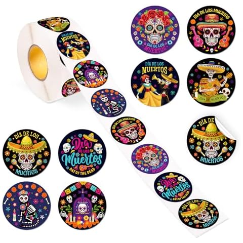 Autocollants Dia de Los Muertos Qpout Cover