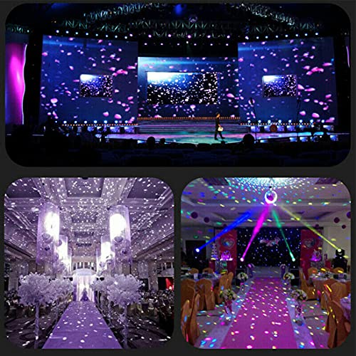 Hotwin 8" Disco Light Mirror Ball, With Motor And Rgb Led Light Rotating Spotlight Kit For Dj Stage Party Room Decoration #TOP3