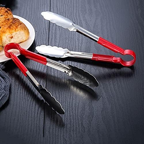 Pinzas de cocina de silicona para freír y barbacoa, 29 cm de largo, alicates fáciles y prácticos para servir alimentos y cocinar