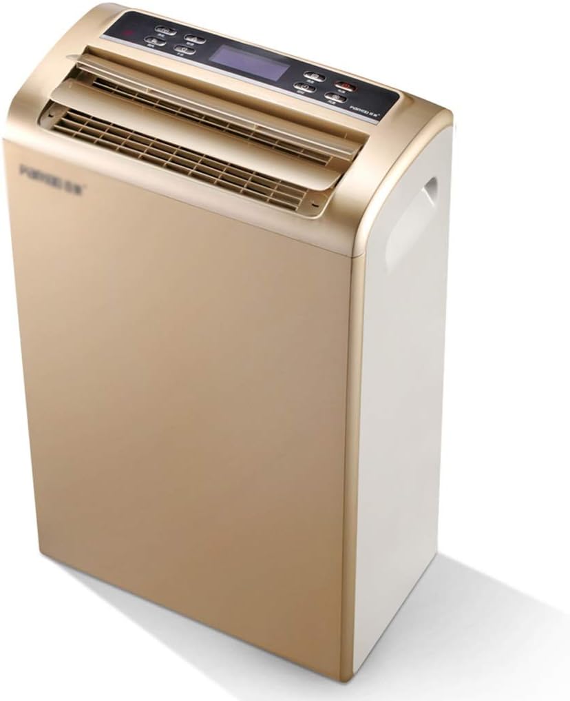 Dehumidifier Household Small Silent Moisture Absorber with 3.5L Water Tank Basement Bedroom Dehumidifier Multifunctional Dehumidifier (Gold) Cool Mist Humidifier