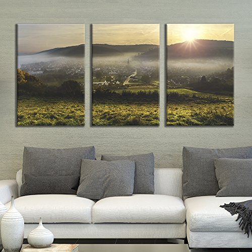 wall26 - 3 Panel Canvas Wall Art - Majestic Natural
