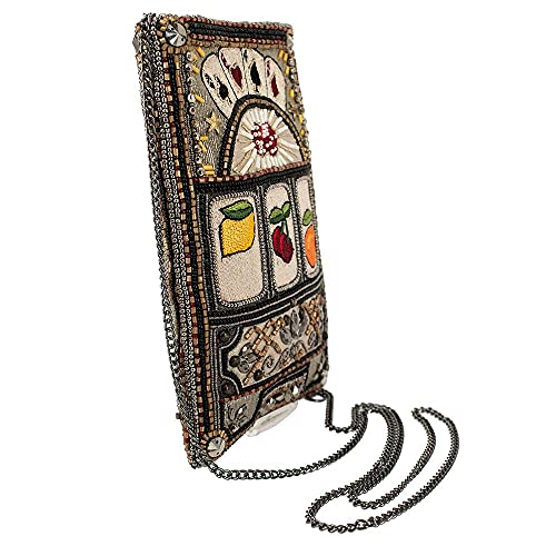 Mary Frances Payoff Beaded Crossbody Cell Phone Bag Clutch Evening Purse with Adjustable Strap, Multicolor4