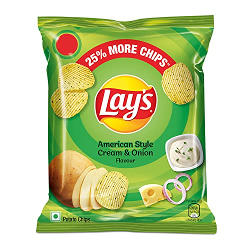Image of Lay's Potato Chips - American Style Cream and Onion Flavour, 28g