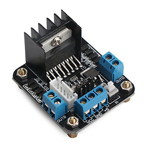 L298N H Bridge Motor Driver, DROK L298N DC Dual H-Bridge Stepper Motor Controller Board DC 5V 2A 20W Motor Regulator Drives Module