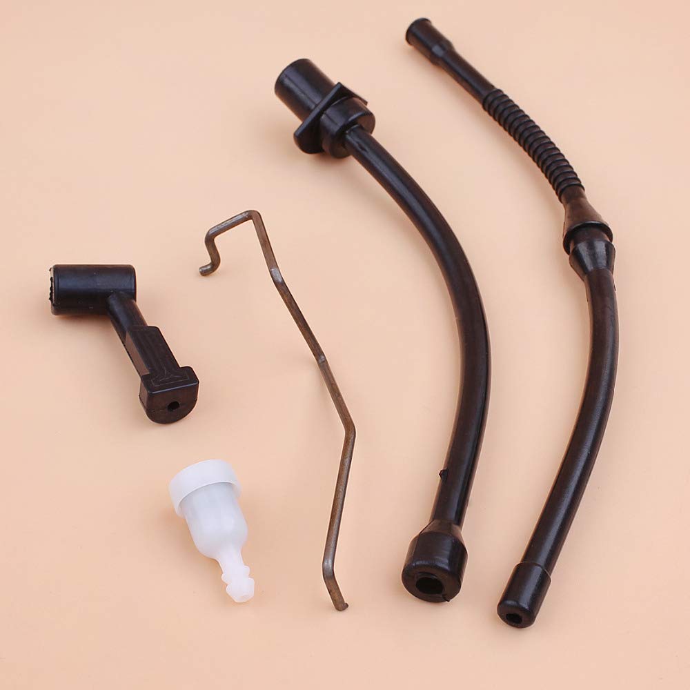 ガーデンツールパーツアクセサリーオイルポンプインジェクションホースチェーンソーアクセサリー5200に適合 ゼノア純正部品 オイルホース オイルパイプ スロットルロッドキット 中国製 4500 5200 5800 45cc 52cc 58cc チェーンソー