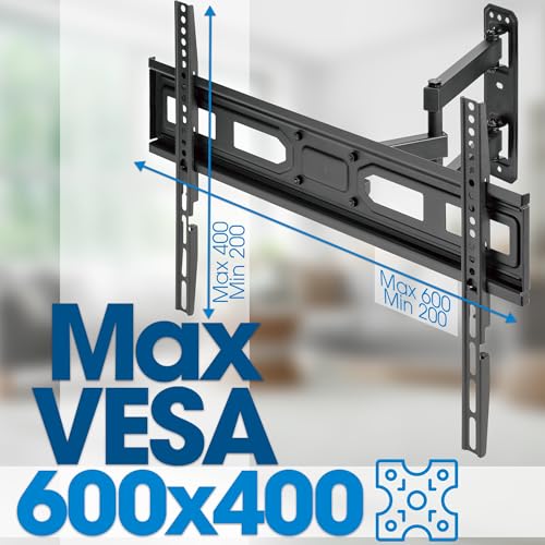 Image of Manhattan Full Motion TV Wall Mount - 37 to 70 inch to 77 lbs - Swivel, Tilt, & Level Adjustment - up to 600x400 VESA - 462426