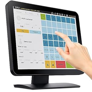ORYX 17-inch Capacitive LED Multitouch Screen POS Monitor – Waterproof True Flat Seamless Design – USB Port, VGA & HDMI Input – Home, Office, Retail, Restaurant, Gym, Bar [No Driver Required]