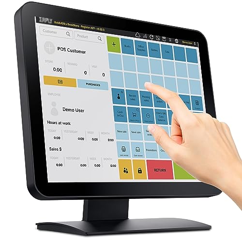 ORYX 17-inch Capacitive LED Multitouch Screen POS Monitor - Waterproof True Flat Seamless Design - USB Port, VGA & HDMI Input - Home, Office, Retail, Restaurant, Gym, Bar [No Driver Required]