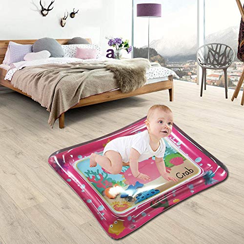 OWSOO 50 * 60cm Tapete Inflável Colorido para Bebé Aquático Hora da Barriga Tapete Divertido Infanti