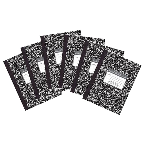 Carnets de composition Roaring Spring lot de 6 cahiers quadrillés 80 feuilles couverture rigide