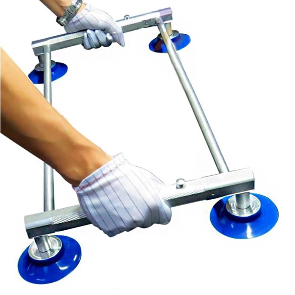 Elevadores de ventosa para pantallas LCD y de cristal, mango ajustable, capacidad de 50-60 kg, paquete de 4