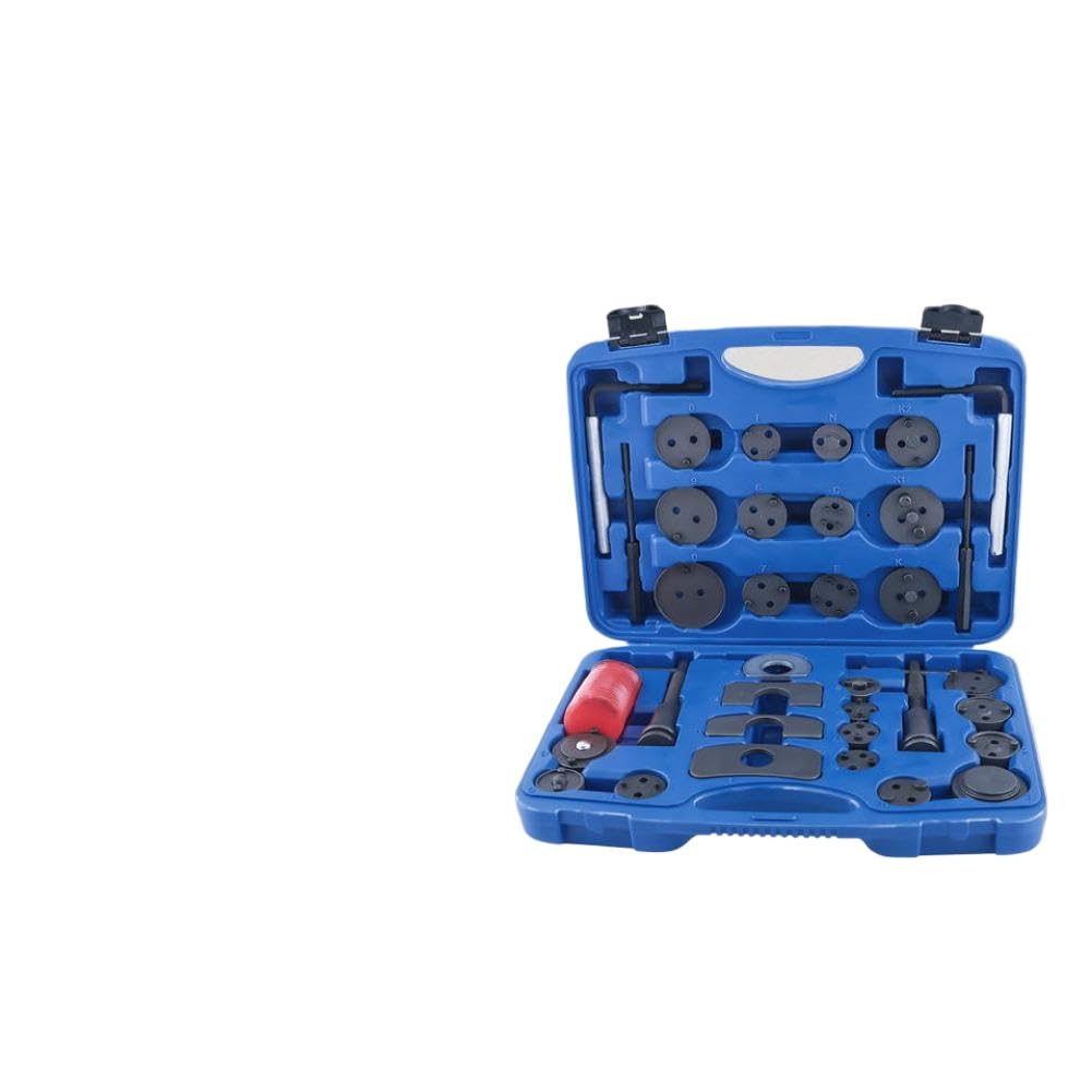 Kit di Attrezzi per Pinza Freno a Disco da 35 Pezzi. Strumento per compressore Pinza a pistone