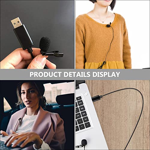 SOLUSTRE 1 Pc Plugue Usb Condensador de Desktop Compatível Com Clip- On E Adaptador de Trabalho Play