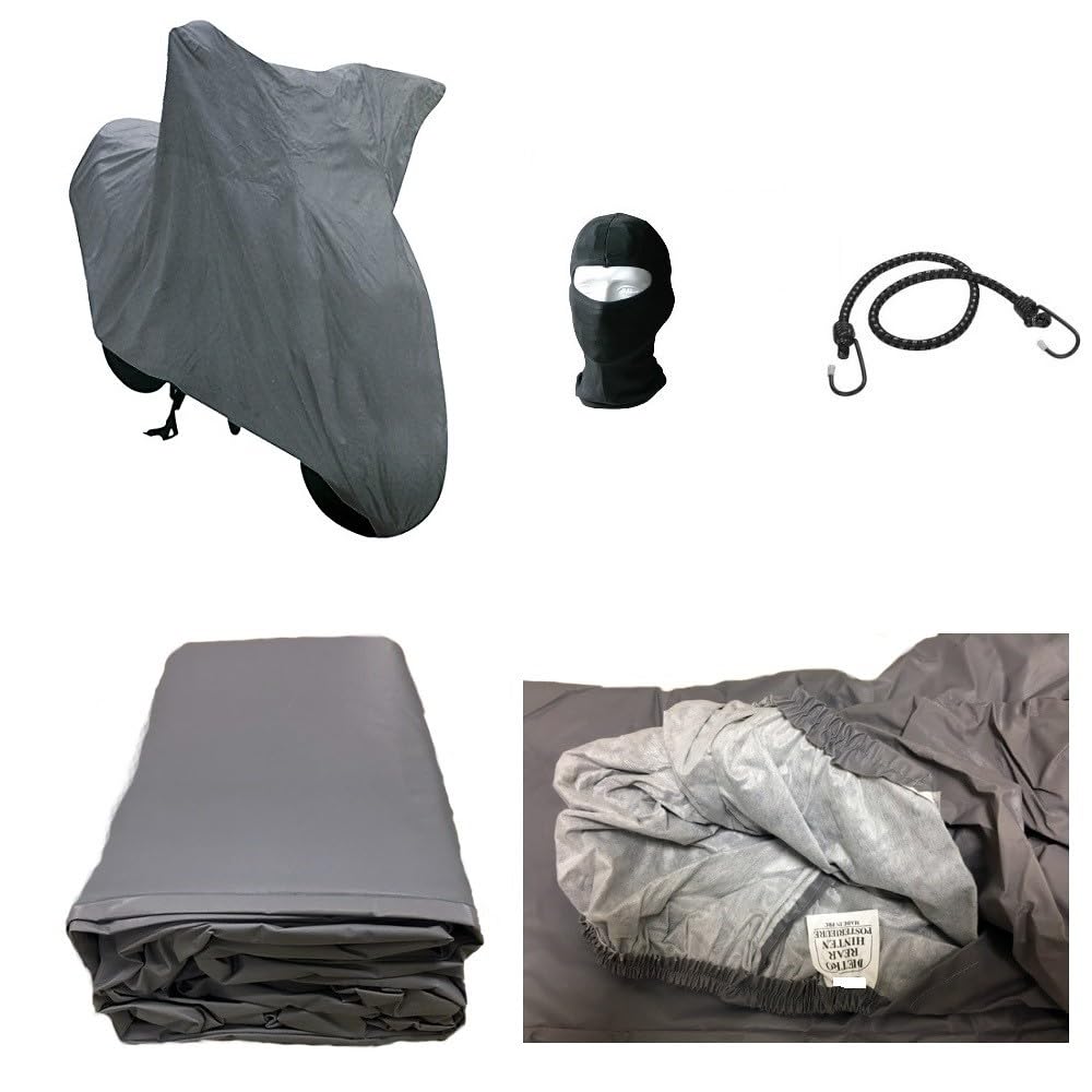 Funda protectora para moto con forro afelpado para Sym Cinderella 50 50, impermeable, 250 g, para moto, scooter, moldeada, antiresina, calor, polvo, talla L, 232 x 100 x 125 cm