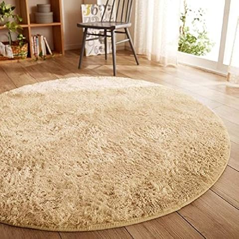 Morbuy Tapete Redondo Felpudos Alfombra Estera de Felpa 80CM/100CM Hogar Antideslizante Alfombras Piso Moqueta Mats Pad Cover