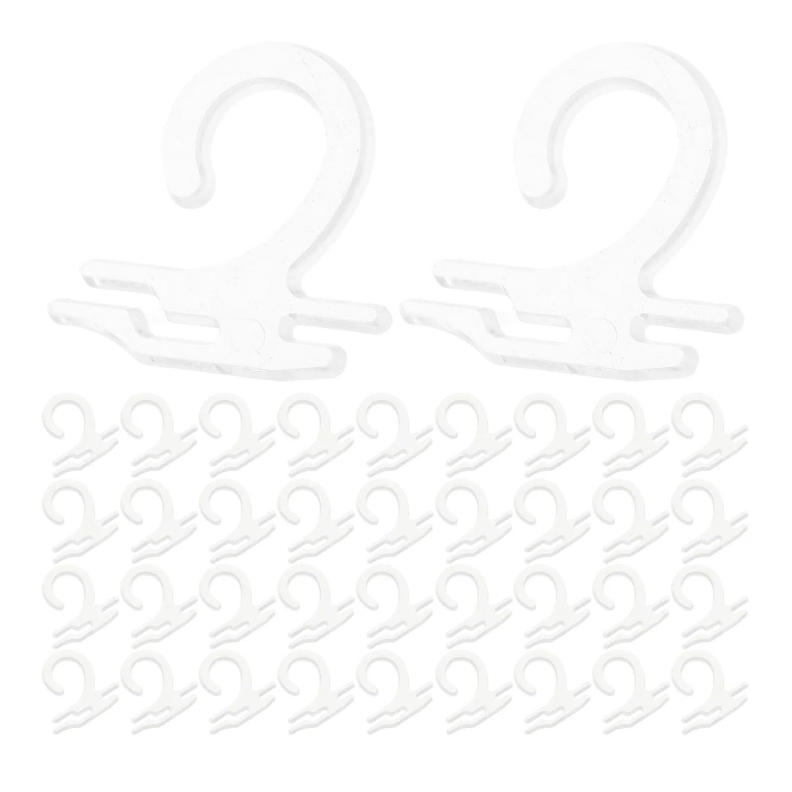 Vaeltor One Color 1000Pcs Transparent Retail Sock Hangers Plastic Hooks Sock Display Packaging For Retail Store And Home Use Hooks For Socks