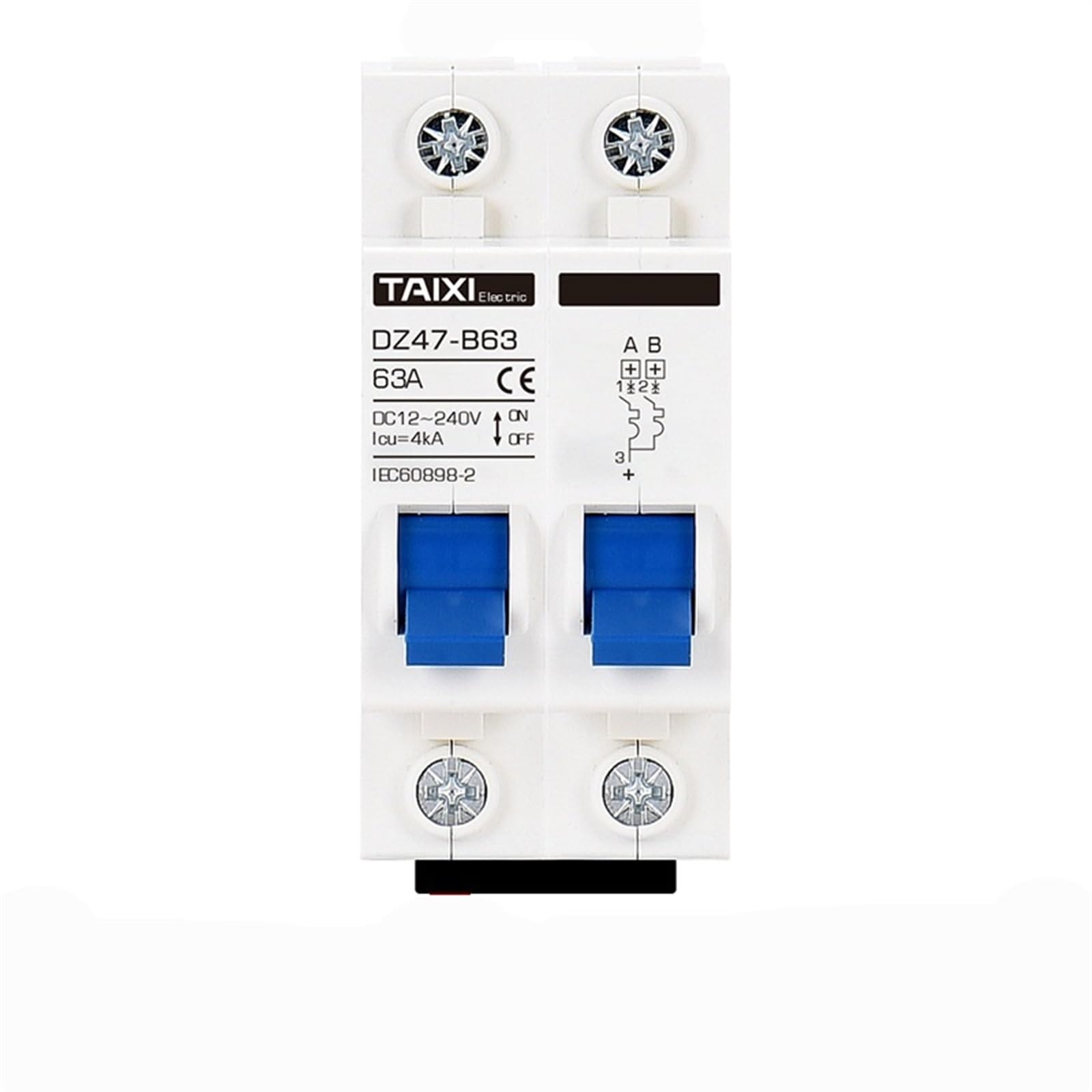 Fusible Réinitialisable DC 100A avec Commutateur de Transfert 2P