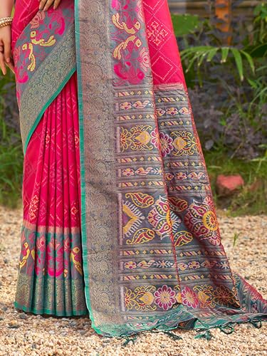 Pandadi Saree pink soft silk saree in soft silk – image 4