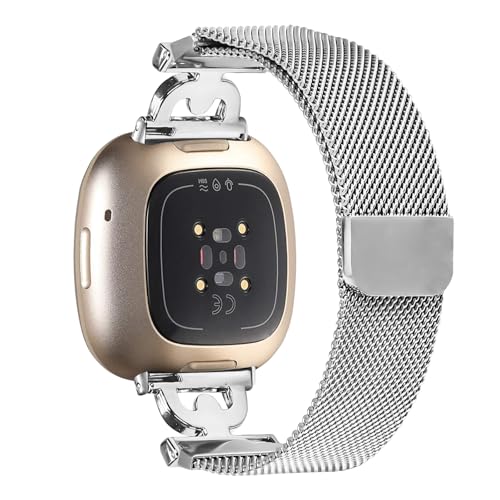 Feigand ^Coh Fitbit Versa 4/Sense 2/Versa 3/SenseΉ XeXX`[ hbV[bV[v D^_Cht p (Vo[)