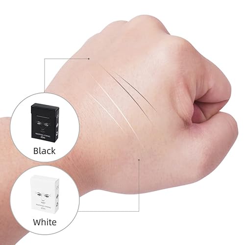 Miniatura 5 de XIAOYU Cadena de mapeo de cejas de 32.8ft, pretintada para microblading, 6 unidades, caja blanca, tinta blanca