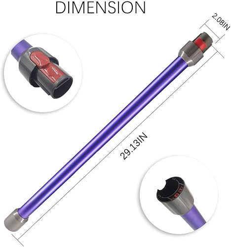 Vista 18 de Varita de repuesto de liberación rápida compatible con aspiradora inalámbrica Dyson V15 V11 V10 V7 V8 (negro) Negro,Morado,color fantasía